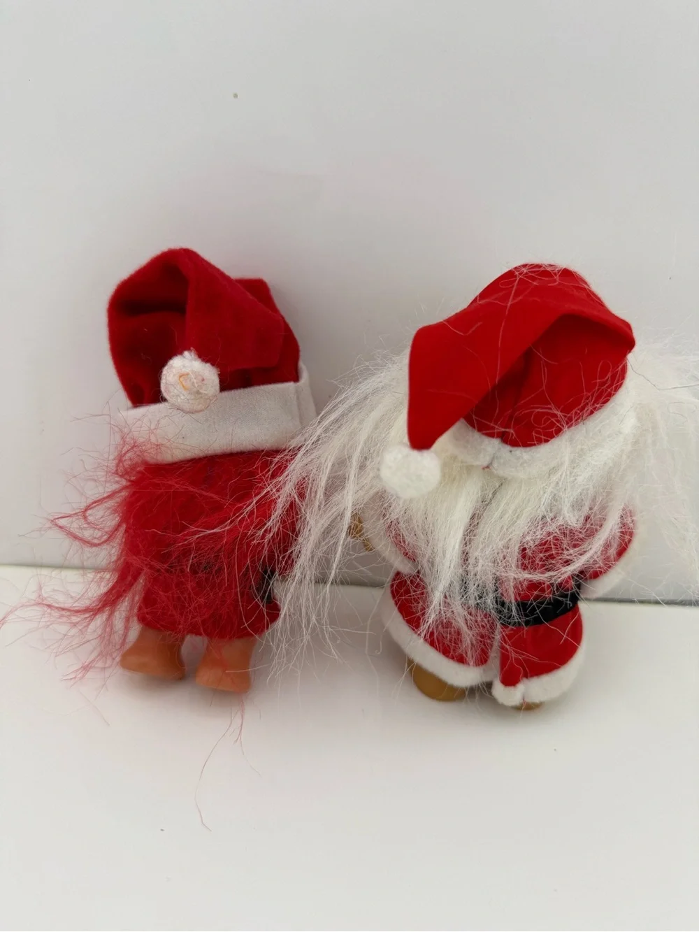 Vintage Christmas Troll Doll Lot 1985 Thomas Dam Norfin & Russ Berrie Santa